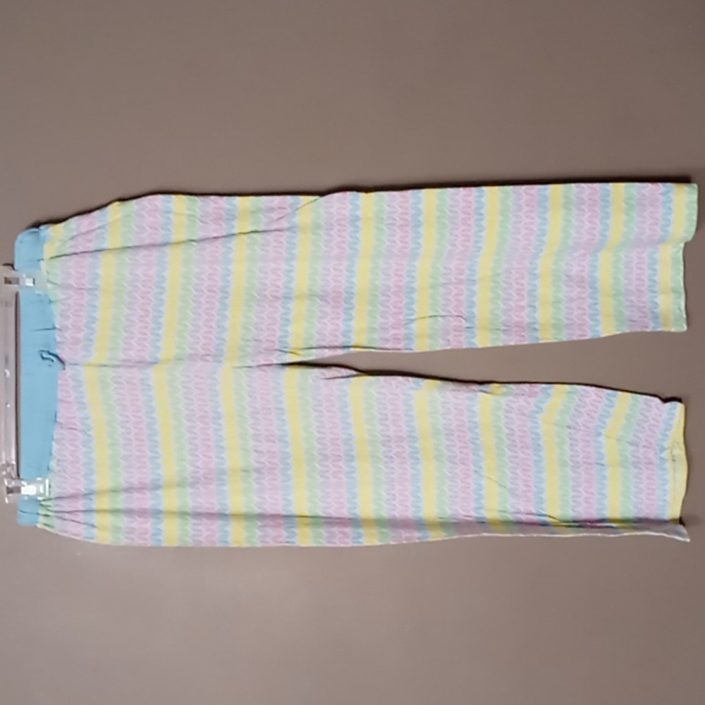 Mayfair Multi Colored Sleep Pants w Front Tie Size XL